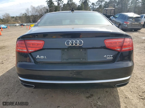 2013 Audi A8 L 4.0L with VIN WAUR2AFDXDN019789, listed as a Copart auction lot 46630275 with 108,681 mi miles and Clean Title. Bid and sale history available at carsss.com. Image 6.