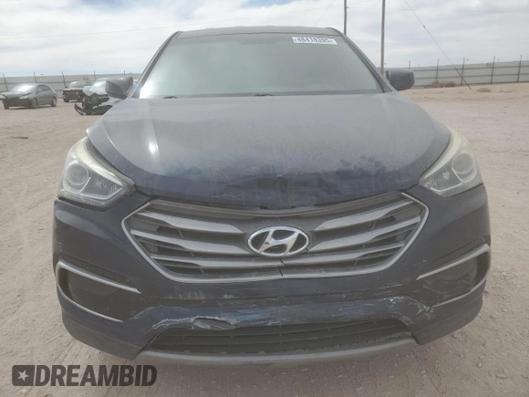 2017 Hyundai Santa Fe 2.4L with VIN 5XYZT3LB7HG489726, listed as a Copart auction lot 48418395 with 56,591 mi miles and Salvage title. Bid and sale history available at DreamBid. Image 5.