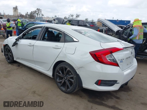 2019 Honda Civic Sport with VIN 19XFC2F82KE013269, listed as a IAAI auction lot 42118857 with 80,212 mi miles and . Bid and sale history available at DreamBid. Image 3.