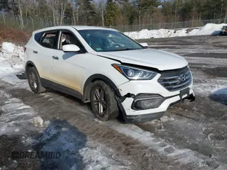 2018 Hyundai Santa Fe 2.4L z VIN 5NMZTDLB9JH106967, wystawiony jako IAAI lot #41723570 z przebiegiem 329 990 mil mil oraz . Historia ofert i sprzedaży dostępna na DreamBid. Obrazek 1.