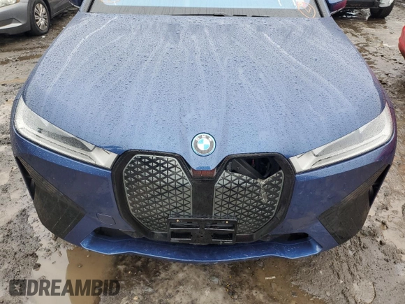 2023 BMW iX xDrive50 with VIN WB523CF09PCM04671, listed as a Copart auction lot 38947734 with 0 mi miles. Bid and sale history available at carsss.com. Image 11.