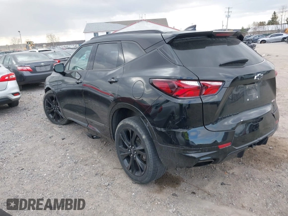 2021 Chevrolet Blazer RS with VIN 3GNKBKRS2MS527336, listed as a IAAI auction lot 41859336 with 126,029 mi miles and . Bid and sale history available at DreamBid. Image 3.