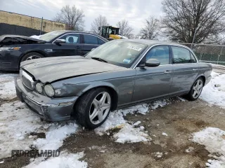 2006 Jaguar XJ with VIN SAJWA79B06SH07721, listed as a Copart auction lot 87851345 with 93,004 mi miles and Salvage Title. Bid and sale history available at carsss.com. Image 1.