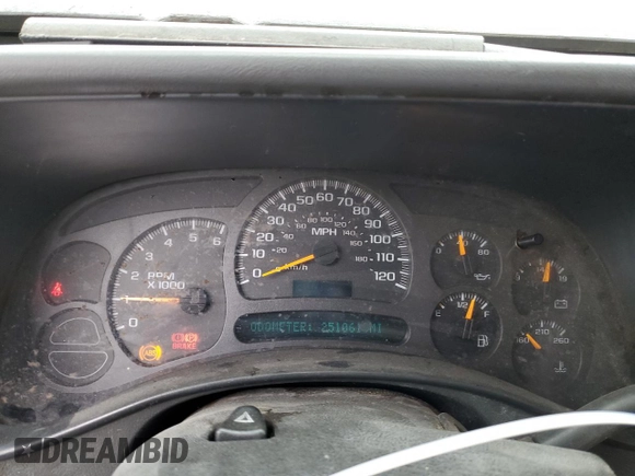 2004 Chevrolet Silverado 1500 with VIN 1GCEK19TX4E186657, listed as a Copart auction lot 45298555 with 251,061 mi miles and Salvage Title. Bid and sale history available at DreamBid. Image 9.