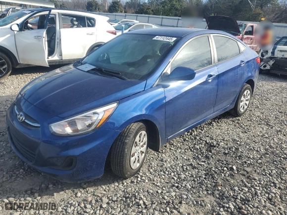 2017 Hyundai Accent SE with VIN KMHCT4AE0HU268097, listed as a Copart auction lot 47112445 with 108,703 mi miles and Salvage Title. Bid and sale history available at carsss.com. Image 1.