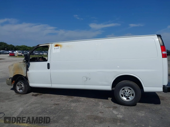 2021 Chevrolet Express Cargo with VIN 1GCWGBFP1M1267945, listed as a IAAI auction lot 38745449 with Not provided miles and . Bid and sale history available at DreamBid. Image 13.