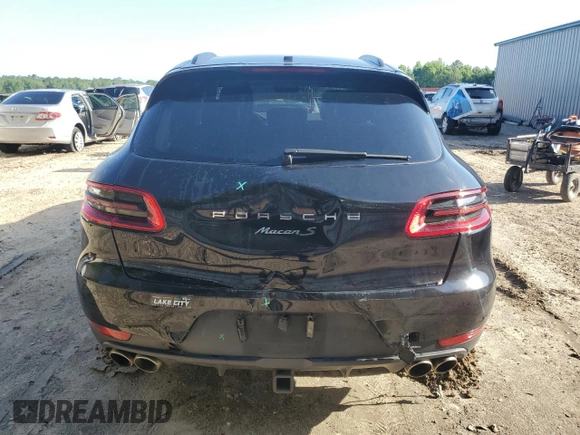 2016 Porsche Macan S with VIN WP1AB2A54GLB43822, listed as a Copart auction lot 56880415 with 91,461 mi miles and Salvage title. Bid and sale history available at DreamBid. Image 6.