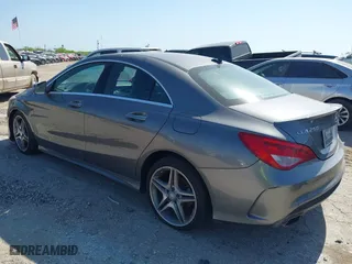 2015 Mercedes-Benz CLA-Class CLA 250 with VIN WDDSJ4EB0FN201454, listed as a IAAI auction lot 41983882 with 180,368 mi miles. Bid and sale history available at carsss.com. Image 3.