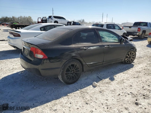 2009 Honda Civic Sdn LX with VIN 2HGFA16549H353741, listed as a Copart auction lot 49449415 with 121,231 mi miles and Salvage Title. Bid and sale history available at carsss.com. Image 3.