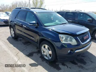 2008 GMC Acadia SLT1 z VIN 1GKER23738J161467, wystawiony jako IAAI lot #41901558 z przebiegiem 189 456 mil mil oraz . Historia ofert i sprzedaży dostępna na DreamBid. Obrazek 1.