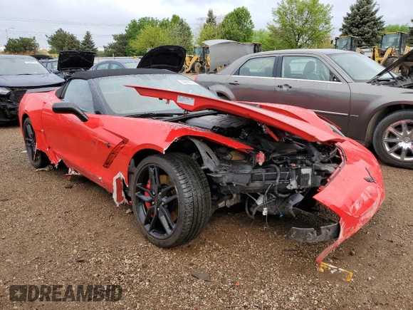 2017 Chevrolet Corvette Z51 2LT with VIN 1G1YK3D72H5121674, listed as a Copart auction lot 53059704 with 27,634 mi miles. Bid and sale history available at carsss.com. Image 4.