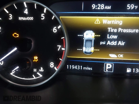 2016 Nissan Murano Platinum with VIN 5N1AZ2MG5GN122911, listed as a IAAI auction lot 41079292 with 119,431 mi miles and . Bid and sale history available at DreamBid. Image 14.