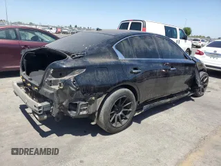 2017 Infiniti Q50 Premium with VIN JN1EV7APXHM741985, listed as a Copart auction lot 61500525 with Not provided miles and Salvage title. Bid and sale history available at DreamBid. Image 3.