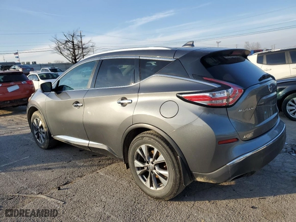 2016 Nissan Murano SL with VIN 5N1AZ2MHXGN166072, listed as a Copart auction lot 43659665 with 116,995 mi miles and Salvage Title. Bid and sale history available at carsss.com. Image 2.