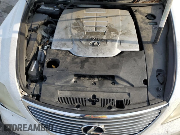 2008 Lexus LS 460 L with VIN JTHGL46F985022438, listed as a Copart auction lot 49938335 with 174,887 mi miles and Salvage title. Bid and sale history available at DreamBid. Image 11.
