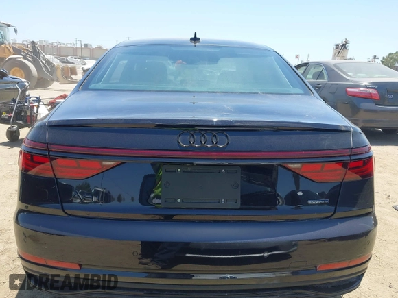2024 Audi A8 with VIN WAULDAF89RN003075, listed as a IAAI auction lot 42502959 with 4,409 mi miles and . Bid and sale history available at DreamBid. Image 16.