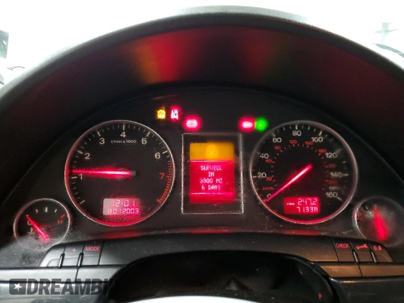 2004 Audi A4 1.8T z VIN WAUJC68E94A143878, wystawiony jako Copart lot #88425685 z przebiegiem 71 338 mil mil oraz Szkoda całkowita • Salvage title. Historia ofert i sprzedaży dostępna na DreamBid. Obrazek 9.
