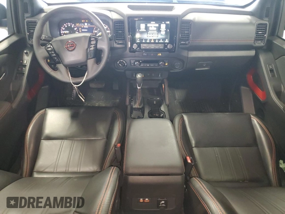 2024 Nissan Frontier SV with VIN 1N6ED1EK5RN620446, listed as a Copart auction lot 57661665 with 6,270 mi miles and Salvage title. Bid and sale history available at DreamBid. Image 8.