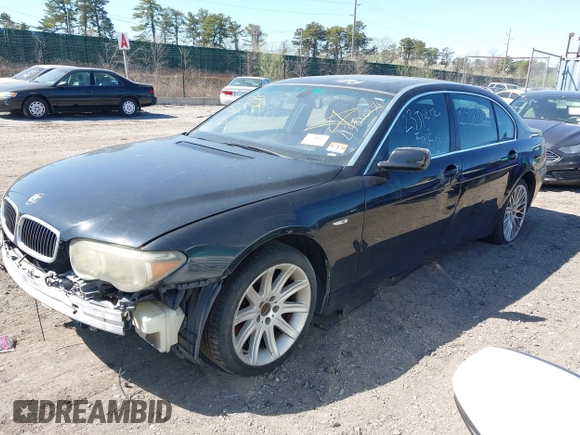 2003 BMW 7 Series 745Li with VIN WBAGN63473DR09509, listed as a IAAI auction lot 42061188 with Not provided miles and . Bid and sale history available at DreamBid. Image 2.