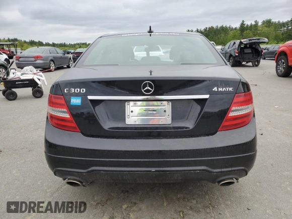 2012 Mercedes-Benz C 300 Sport with VIN WDDGF8BBXCR193158, listed as a Copart auction lot 57283155 with 108,486 mi miles and Salvage title. Bid and sale history available at DreamBid. Image 6.
