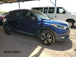 2019 Nissan Kicks SV z VIN 3N1CP5CU6KL514304, wystawiony jako Copart lot #58435575 z przebiegiem 127 966 mil mil oraz Szkoda całkowita • Salvage title. Historia ofert i sprzedaży dostępna na DreamBid. Obrazek 4.