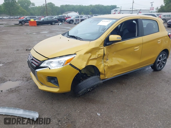 2024 Mitsubishi Mirage Black Edition with VIN ML32AWHJ7RH003579, listed as a IAAI auction lot 42312871 with 25,160 mi miles and . Bid and sale history available at DreamBid. Image 6.