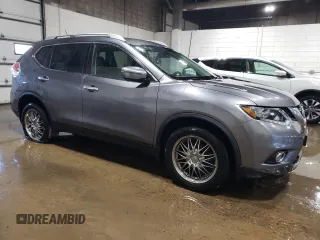 2016 Nissan Rogue S with VIN KNMAT2MV4GP731741, listed as a Copart auction lot 52313485 with 104,478 mi miles and Salvage Title. Bid and sale history available at carsss.com. Image 4.