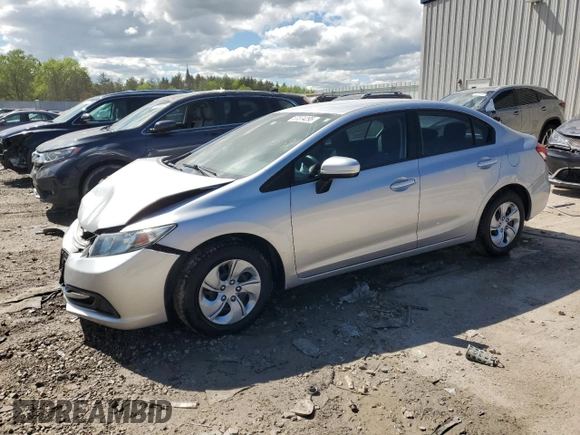 2015 Honda Civic LX z VIN 19XFB2F50FE040002, wystawiony jako Copart lot #57874295 z przebiegiem 174 697 mil mil oraz Czysty tytuł • Clean title. Historia ofert i sprzedaży dostępna na DreamBid. Obrazek 1.