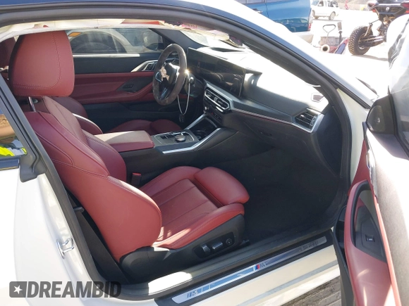 2024 BMW 4 Series M440i with VIN WBA83AP0XRCN55018, listed as a IAAI auction lot 41688648 with 19,199 mi miles. Bid and sale history available at carsss.com. Image 5.