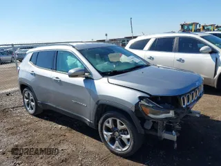 2018 Jeep Compass Limited with VIN 3C4NJCCB0JT362173, listed as a IAAI auction lot 41646034 with 114,605 mi miles and . Bid and sale history available at DreamBid. Image 1.