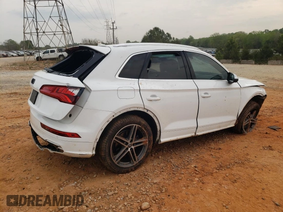 2018 Audi SQ5 Premium Plus with VIN WA1A4AFY4J2008646, listed as a Copart auction lot 47783603 with 63,074 mi miles. Bid and sale history available at carsss.com. Image 3.
