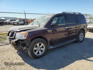 2014 Nissan Armada Platinum z VIN 5N1BA0ND2EN604463, wystawiony jako Copart lot #73116664 z przebiegiem 117 043 mil mil oraz Szkoda całkowita • Salvage title. Historia ofert i sprzedaży dostępna na DreamBid. Obrazek 1.