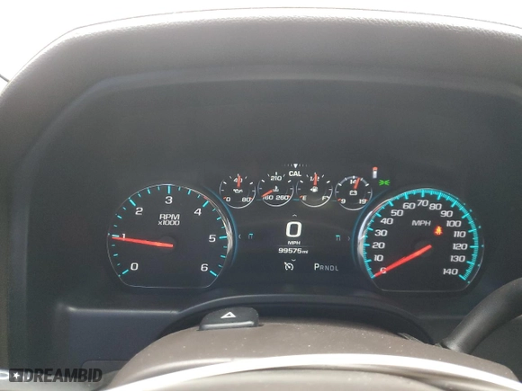 2018 GMC Sierra 1500 Denali with VIN 3GTU2PEJ4JG109628, listed as a Copart auction lot 46085925 with 99,575 mi miles and Salvage Title. Bid and sale history available at carsss.com. Image 9.