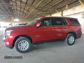 2023 Chevrolet Tahoe LS with VIN 1GNSCMKDXPR120621, listed as a Copart auction lot 75863074 with 28,335 mi miles and Salvage title. Bid and sale history available at DreamBid. Image 1.