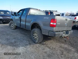 2005 Ford F-150 STX with VIN 1FTRX14W05FB27858, listed as a IAAI auction lot 41300421 with 225,035 mi miles. Bid and sale history available at carsss.com. Image 3.