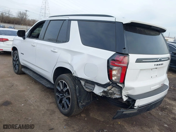 2021 Chevrolet Tahoe RST with VIN 1GNSKRKD8MR437213, listed as a IAAI auction lot 41827870 with 47,169 mi miles. Bid and sale history available at carsss.com. Image 3.