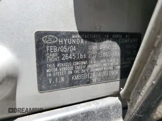 2004 Hyundai Santa Fe z VIN KM8SB12B14U711904, wystawiony jako Copart lot #58957365 z przebiegiem 214 051 mil mil oraz Szkoda całkowita • Salvage title. Historia ofert i sprzedaży dostępna na DreamBid. Obrazek 13.