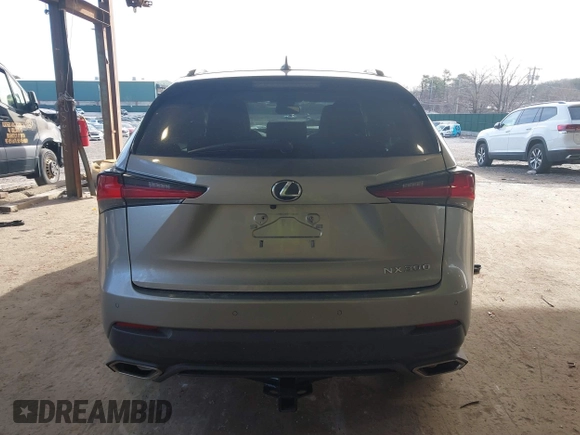 2018 Lexus NX with VIN JTJBARBZ5J2166393, listed as a IAAI auction lot 41772242 with 58,211 mi miles. Bid and sale history available at carsss.com. Image 16.
