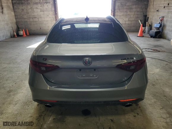 2021 Alfa Romeo Giulia Ti with VIN ZARFANBN4M7644262, listed as a Copart auction lot 48141725 with 23,550 mi miles and Salvage Title. Bid and sale history available at carsss.com. Image 6.