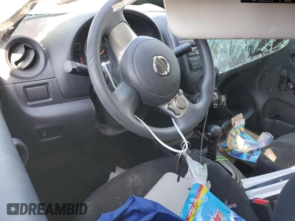2014 Nissan Versa S Plus with VIN 3N1CN7AP2EL858571, listed as a Copart auction lot 49725135 with Not Provided miles and Salvage Title. Bid and sale history available at DreamBid. Image 8.