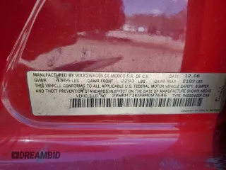 2009 Volkswagen Jetta SE с VIN 3VWRM71K99M097646, выставлен на аукционе Copart как лот 56256345 с пробегом 170 262 миль миль и Списание • Salvage title. История ставок и продаж доступна на DreamBid. Изображение 12.