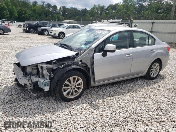 2012 Subaru Impreza Premium с VIN JF1GJAC69CH014122, выставлен на аукционе Copart как лот 55627355 с пробегом 44 432 миль миль и Списание • Salvage title. История ставок и продаж доступна на DreamBid. Изображение 1.