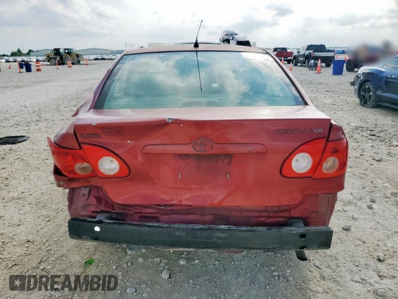 2005 Toyota Corolla CE with VIN 1NXBR32EX5Z443647, listed as a Copart auction lot 60758375 with 293,720 mi miles and Salvage title. Bid and sale history available at DreamBid. Image 6.