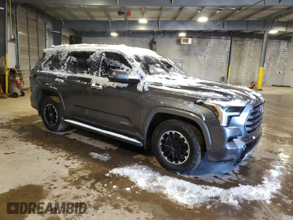 2023 Toyota Sequoia SR5 with VIN 7SVAAABAXPX003220, listed as a Copart auction lot 88798445 with 47,637 mi miles and Salvage Title. Bid and sale history available at carsss.com. Image 4.