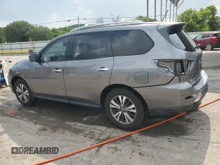 2017 Nissan Pathfinder Platinum with VIN 5N1DR2MN7HC695060, listed as a Copart auction lot 62096275 with 180,221 mi miles and Salvage title. Bid and sale history available at DreamBid. Image 2.