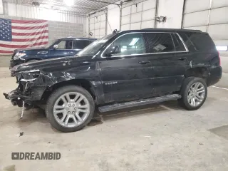 2019 Chevrolet Tahoe LS z VIN 1GNSKAEC6KR277981, wystawiony jako Copart lot #46491475 z przebiegiem 34 869 mil mil oraz Szkoda całkowita • Salvage title. Historia ofert i sprzedaży dostępna na DreamBid. Obrazek 1.