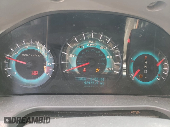 2010 Ford Fusion SEL with VIN 3FAHP0JA9AR260927, listed as a Copart auction lot 53716235 with 92,977 mi miles and Salvage Title. Bid and sale history available at carsss.com. Image 9.
