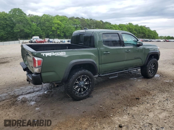 2021 Toyota Tacoma SR with VIN 3TYCZ5AN9MT010768, listed as a Copart auction lot 53961455 with 55,822 mi miles and Salvage title. Bid and sale history available at DreamBid. Image 3.