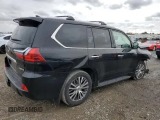 2020 Lexus LX with VIN JTJDY7AX1L4313535, listed as a Copart auction lot 82648794 with 175,413 mi miles and Salvage Title. Bid and sale history available at carsss.com. Image 3.