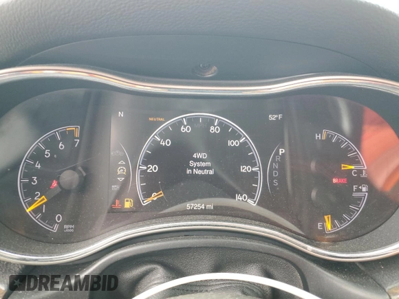 2015 Jeep Grand Cherokee Limited with VIN 1C4RJFBG5FC883103, listed as a Copart auction lot 47835325 with 57,254 mi miles and Salvage Title. Bid and sale history available at carsss.com. Image 9.